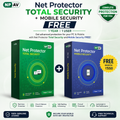 Net Protector Antivirus - Total Security 2026 | Windows PC/Laptop | 1 Year - 1 PC (Email Delivery only No CD) 1 year  mobile antivirus free