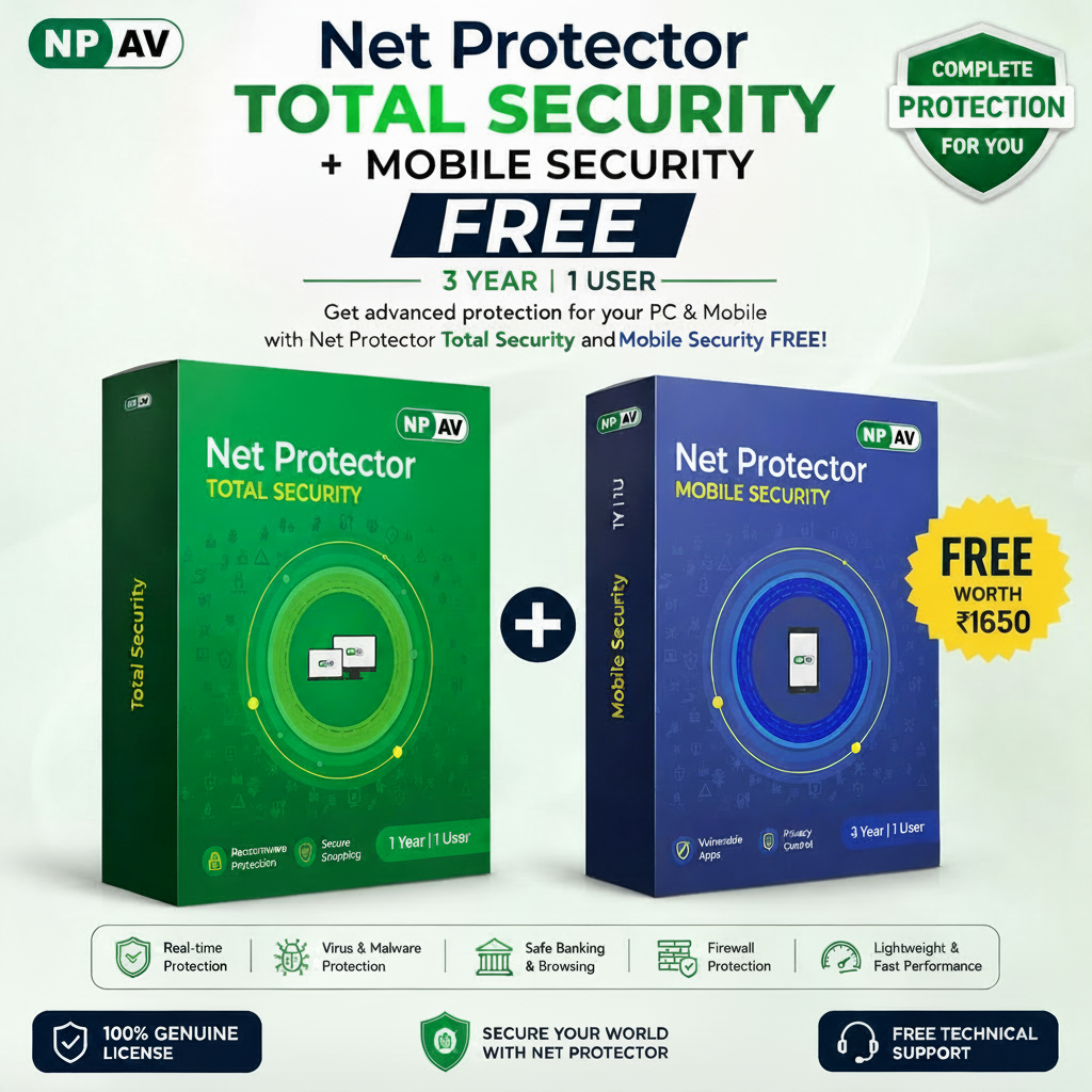 Net Protector Total Security 1 User 3 Year Email Delivery